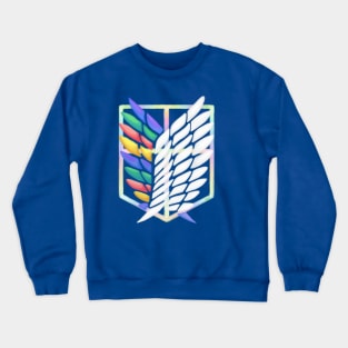colors of freedom (back design) Crewneck Sweatshirt